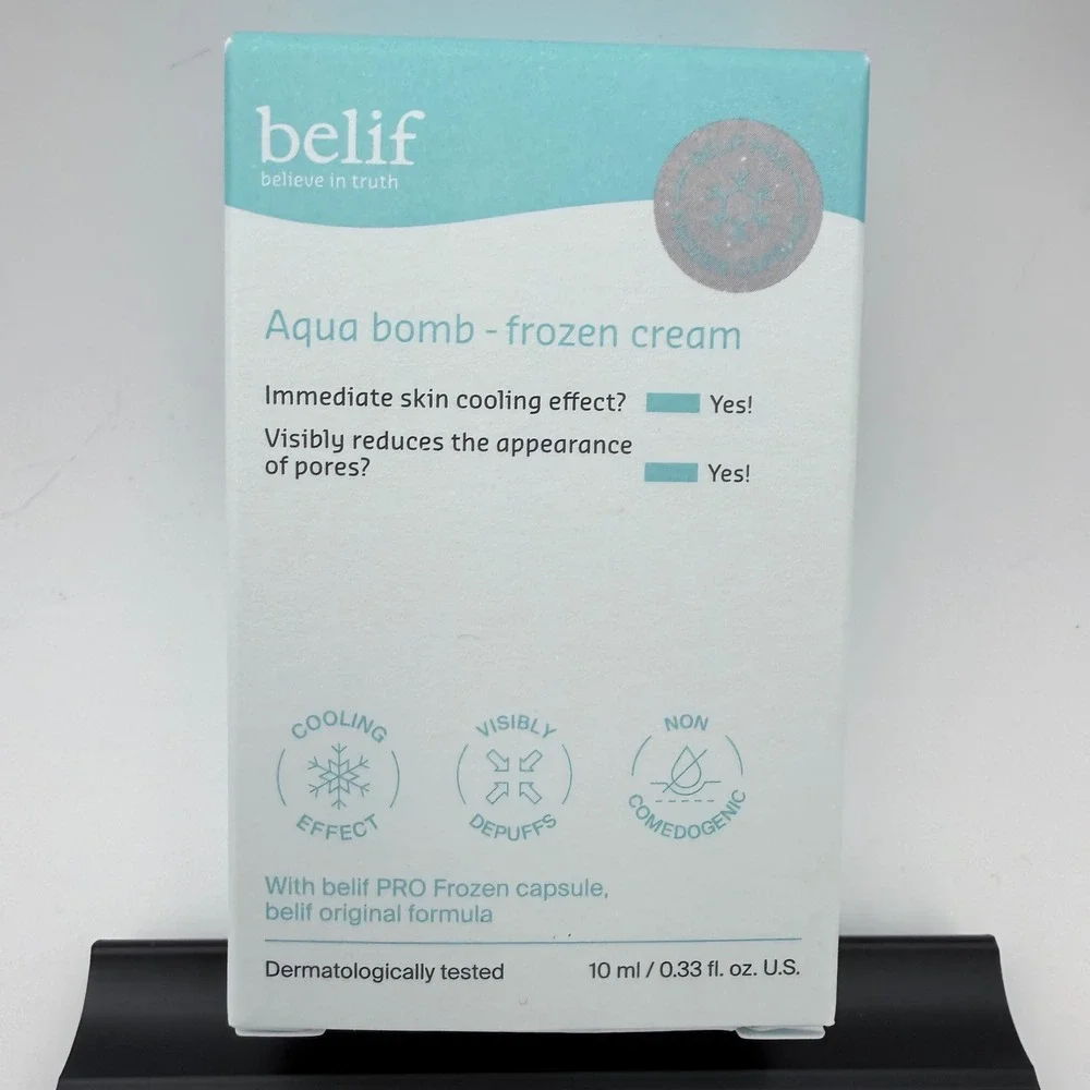 Belif Aqua Bomb Frozen Cream 10ml‎ Cooling Gel Moisturizer New